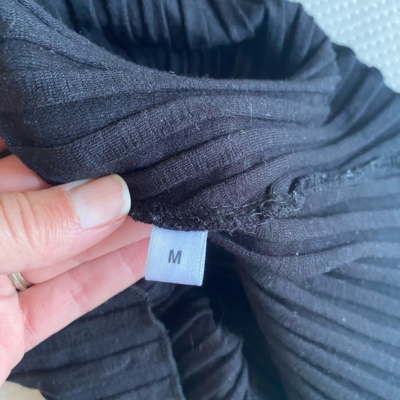 Simon Miller Women’s Ribbed Tank Black Size M Sleeveless Top - Picture 6 of 7